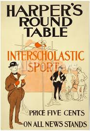 Harpers Round Table Magazine Sport Vintage Poster Print Sports Poster 33 X 48 Cm Literary Posters Vintage Posters Thursday Humor