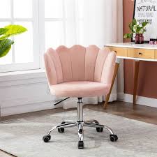 Choose from contactless same day delivery, drive up and more. Desk Chairs With Wheels Shell Design Swivel Barber Vanity Executive Office Chair With No Arms For Living Room Bedroom Pink Walmart Com Walmart Com