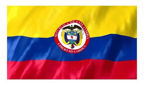 Bandera de colombia, tricolor, simbolo patrio de la . Bandera Colombia Con Escudo Telinda