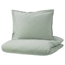 Bergpalm Dobbelt Sengesett Gronn Stripe 240x220 50x60 Cm Fundas De Almohadas Almohadas Verdes Cubierta Del Edredon