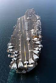Aerial view of the carrier USS Nimitz with Tomcat parking on her flight deck. [1230x1828] : r/WarshipPorn