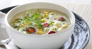 Chaudree De Mais Carottes Dragon Et Fenouil A La Creme De Chou Fleur Chowder Cheeseburger Chowder Food