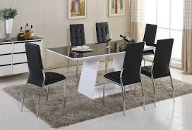 Dining Room Table Dining Table And Chairs Black And White Beautiful Modern Dining Tabl Apartment Dining Room Dining Room Furniture Sets Black Dining Room Sets