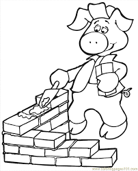 Three little pigs coloring pages. Three Little Pigs 2 Coloring Page For Kids Free Pig Printable Coloring Pages Online For Kids Coloringpages101 Com Coloring Pages For Kids