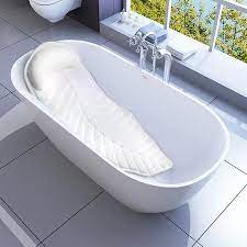 Folding baby bath inflatable portable bathtub newborn shower non slip safety tub. Non Slip Bathtub Headrest Home Spa White Bath Pillow Bathroom Cushion For Head And Neck Adjustable Bath Accessories With 2 Suction Cup For Travel Hot Tub Jacuzzi Inflatable Bathtub Pillows Home Kitchen Bathroom Rematiptop Com Br