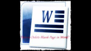 How To Delete Blank Page In Word Youtube