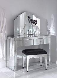 Adding Shine With Mirrored Furniture Mirrored Bedroom Furniture Dressing Table Furniture Design Mirrored Furniture
