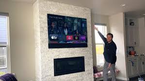 Mount Tv Into Stone Above Fireplace