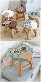Children S Wooden Animal Stools Cutest Ideas The Whoot In 2020 Diy Wooden Projects Animal Stools Kids Wood
