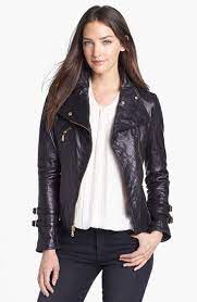Dkny Leather Jacket At Nordstrom Fashion Black Leather Moto Jacket Black Faux Leather Jacket