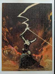 Nicepng provides large related hd transparent png . Against The Gods Frank Frazetta American Publishing Company 550 Pieces Love This Art Looks Like It Belongs On Every 80 S Metal Album Jigsawpuzzles