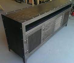 The table stands on a flat bottom, which make it sturdy and durable. Buy Custom Made Industrial Media Console Made To Order From Industrial Evolution Furniture Co Custommade Com