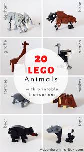 Lego Animals Instructions Lego Animals Lego Zoo Kids Journal