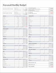 The budget is created in word and is therefore very easy to edit and customize. Personal Monthly Budget