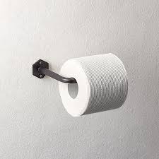 This is how to install a toilet paper roll holder. Hex Matte Black Wall Mounted Toilet Paper Holder Reviews Cb2 Canada