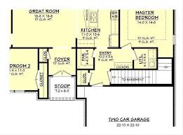 Mmh has a large collection of small floor plans and tiny home designs for 1600 sq ft plot area. European Style House Plan 3 Beds 2 Baths 1600 Sq Ft Plan 430 66 Eplans Com