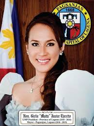 Former Pagsanjan, Laguna mayor Girlie "Maita Sanchez" Javier Ejercito has  passed away at 55, her husband former Laguna governor ER Ejercito announced.