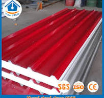 Color Coated Corrugated EPS Roof Sandwich Panel for Office ...