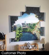 Mine Themed Cave Entrance Mural Available Wilsongraphics Minecraft Room Minecraft Bedroom Decor Minecraft Bedroom