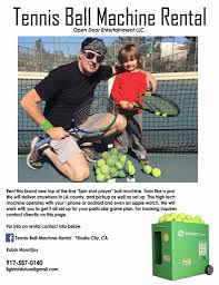 The air pressure inside the tennis ball supposedly is enough to force. Tennis Ball Machine Rental Home Facebook