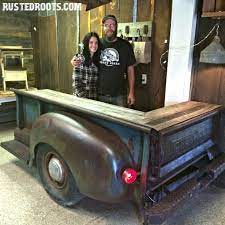42 Amazing Man Cave Ideas That Will Inspire You To Create Your Own Vintage Truck Car Part Furniture Man Cave Garage