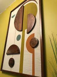 Mid Century Modern Wood Wall Art Witco Inspired Madmen Etsy Wood Wall Art Mid Century Wall Art Coral Wall Art