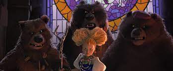 In Puss In Boots: The Last Wish (2022), Goldilocks and the three bears are  major characters, even though momma bear was killed by Lord Farquaad in  Shrek (2001). Boy, I sure hope