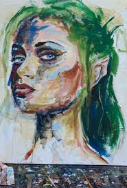 ELFE DES FORETS- Peinture acrylique 100x100cm