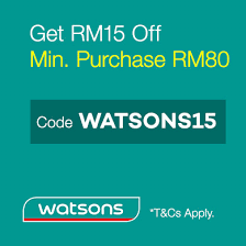 Enjoy 75% off and an additional rm50 off vouchers on top brands! Lazada Voucher Code Rm15 Off Rm80 Minimum Purchase Watsons Online Store