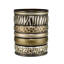 A jungle safari bathroom is a rich theme with a plethora of items to decorate it with. Safari Stripes Wastebasket Bathroom