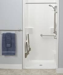 An Ada Transfer Shower From Freedom Showers Is Code Compliant It Can Ship To You With Grab Bars A Handheld Shower And A F Ada Shower Accessible Shower Shower