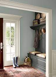 10 related to benjamin moore wedgewood gray for a contemporary bedroom with a plexi headboard. Pin On Ideas For Home