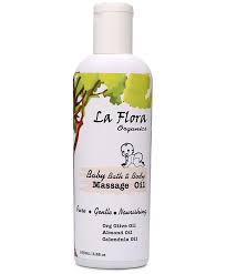 The gentle strokes feel good on their baby skin. La Flora Organics Baby S Bath And Body Massage Oil 100ml Amazon In Beauty