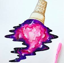 20 Artists To Follow On Instagram Right Now The Art Of Education University Galaxy Drawings Watercolor Art Galaxy Painting