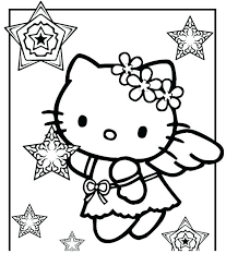 Tamagotchi's next model is an adorable mashup with sanrio's hello kitty. Hello Kitty Christmas Angel Free Print And Color Online