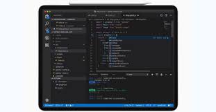 I'm using with visual studio and the xamarin tools to do ios development and it actually works! Visual Studio Code Runs Well In Safari On Ipad With Cursor Support