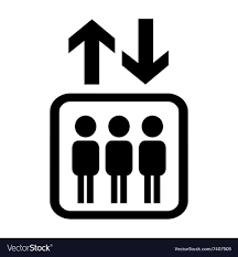 Elevator Icon Vector Image On Vectorstock In 2020 Space Icons Icon Elevation