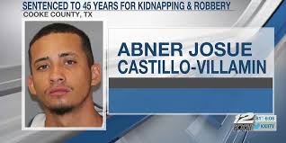 Man sentenced in Cooke County for kidnapping, robbery