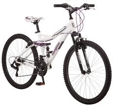 Mongoose Ledge 2 1 Mountain Bike 26 Inch Wheels 21 Speeds Womens Frame White Walmart Com