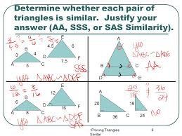 Therefore, one triangle can be made to measure the same as the other one by multiplying each side by the. Proving Triangles Similar Worksheet Answers Nidecmege