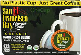San francisco bay coffee rainforest blend. San Francisco Bay Organic Gourmet Single Serve Coffee Rainforest Blend 12 K Cups Vitacost