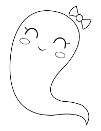 Plus, it's an easy way to celebrate each season or special holidays. Printable Cute Girl Ghost Coloring Page