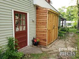 It is so called because it is simply made of recycled pallets. Diy Bike Garden Shed Tutorial From Cedar Wood Prodigal Pieces
