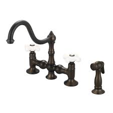 We did not find results for: Water Creation 2 Handle Bridge Kitchen Faucet With Metal Side Sprayer In Oil Rubbed Bronze F5 0010 03 Px The Home Depot