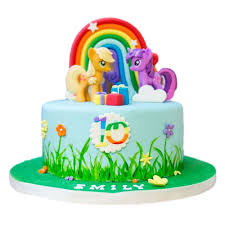 A birthday cake is a cake eaten as part of a birthday celebration. My Little Pony Cake 6
