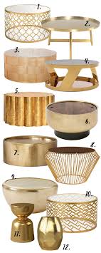 Coffee table round marble top white stainless steel base gold silver brand new. The Gold Round Coffee Table 12 Stylish Options Table Decor Living Room Coffee Table Decor Living Room Round Gold Coffee Table