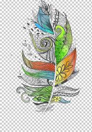 Free animals drawings using zentangle. Zentangle The Enchanted Forest Feather Doodle Drawing Png Clipart Animals Art Cartoon Cartoon Feather Color Free