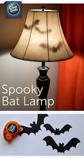 We Love Halloween And Easy Decorating Ideas Make A Bat Lamp Halloween Decoration For Your Home With Pape Halloween Lights Halloween Decorations Halloween Deco
