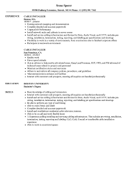 cable installer resume samples velvet