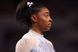 Simone biles is the greatest athlete in women's gymnastics, no questions asked. Simone Biles Knows She S The G O A T And Says It With Rhinestones Vanity Fair